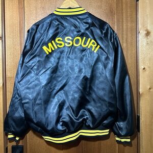 Pla-Jac Dunbrooke Missouri Law Enforcement Bomber‎ Jacket XL USA Made Satin